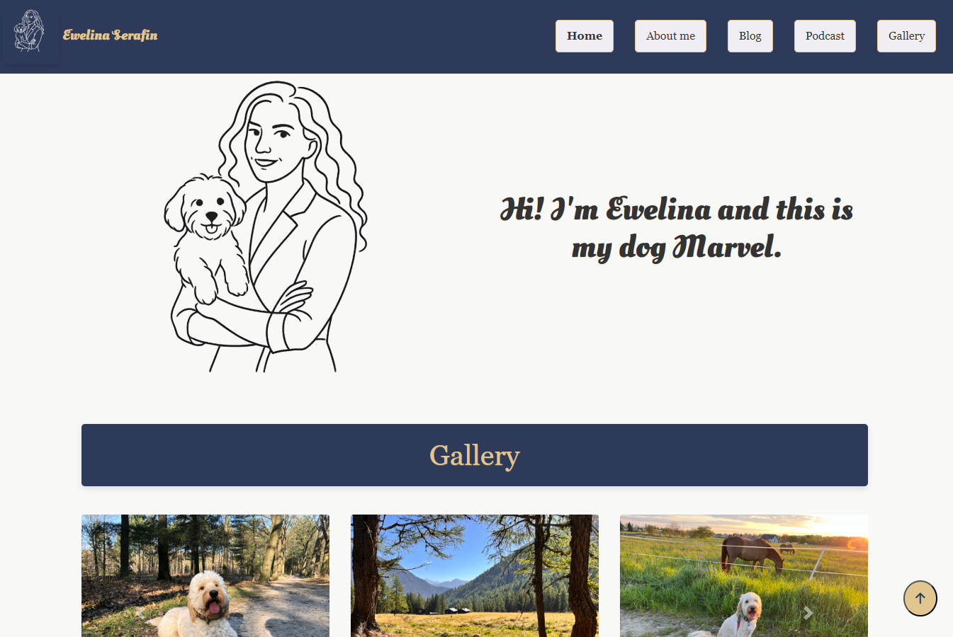 Personal blog website